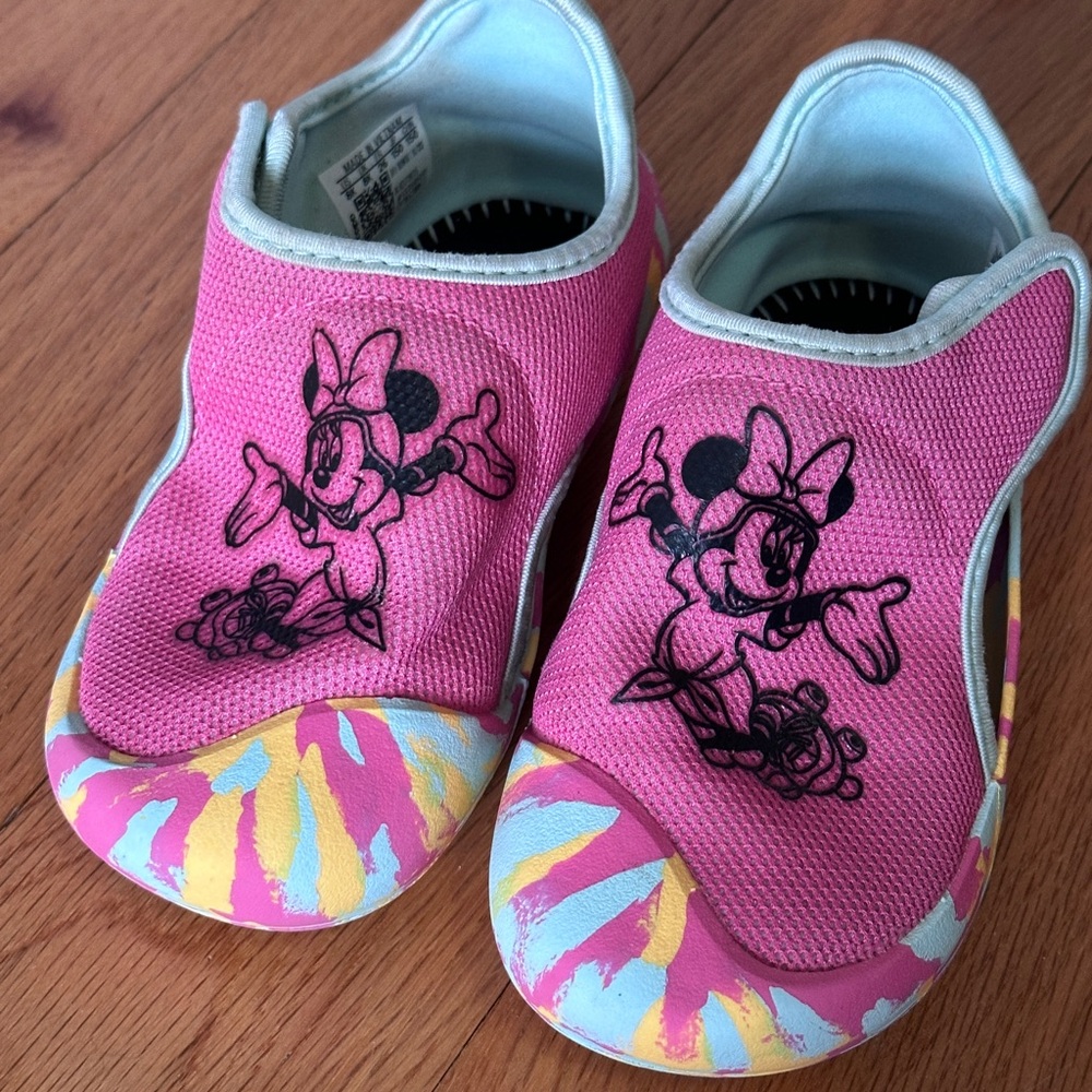 Disney Pink and Multicolor Kids Sneakers